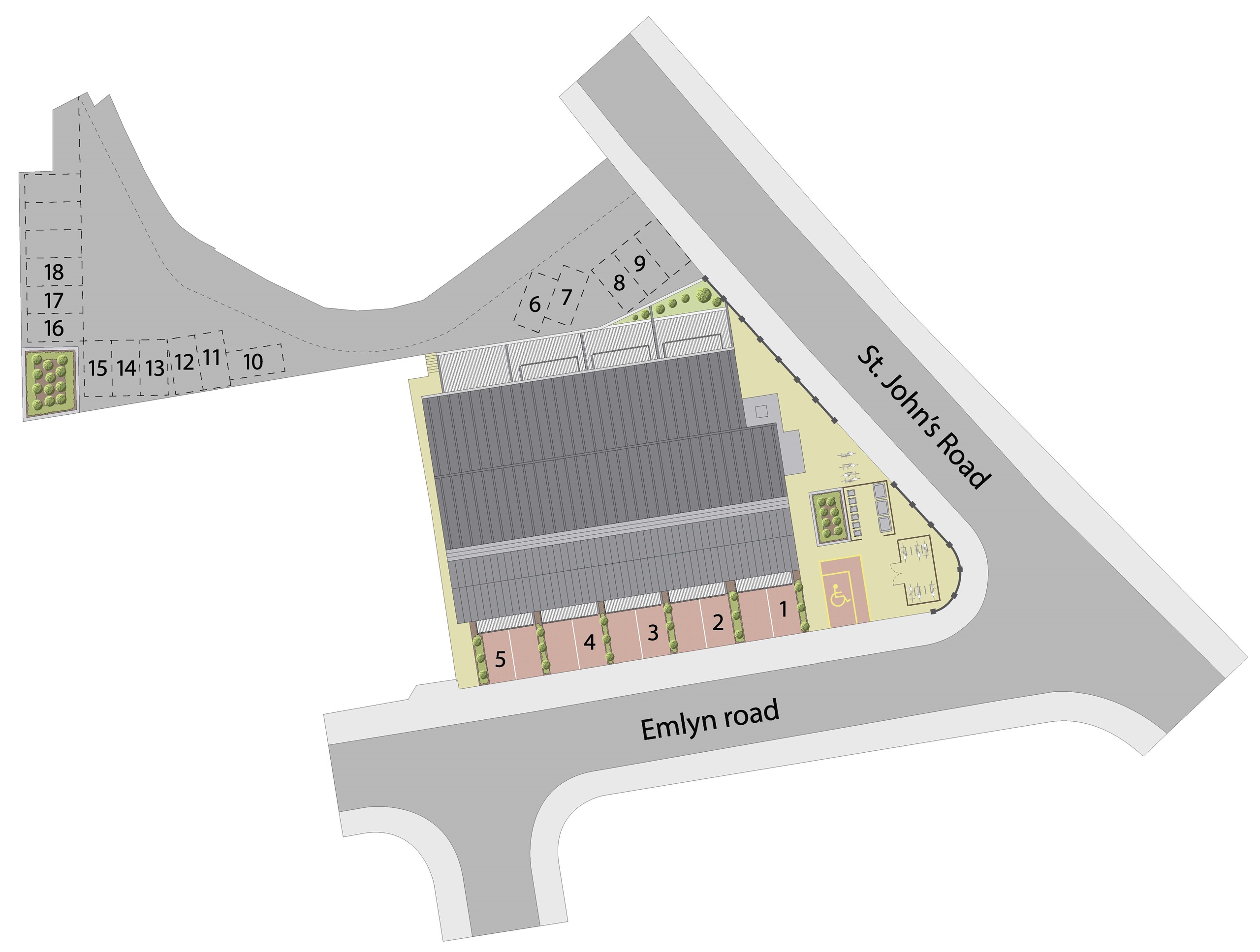 RH1, Redhill, Surrey Site Layout